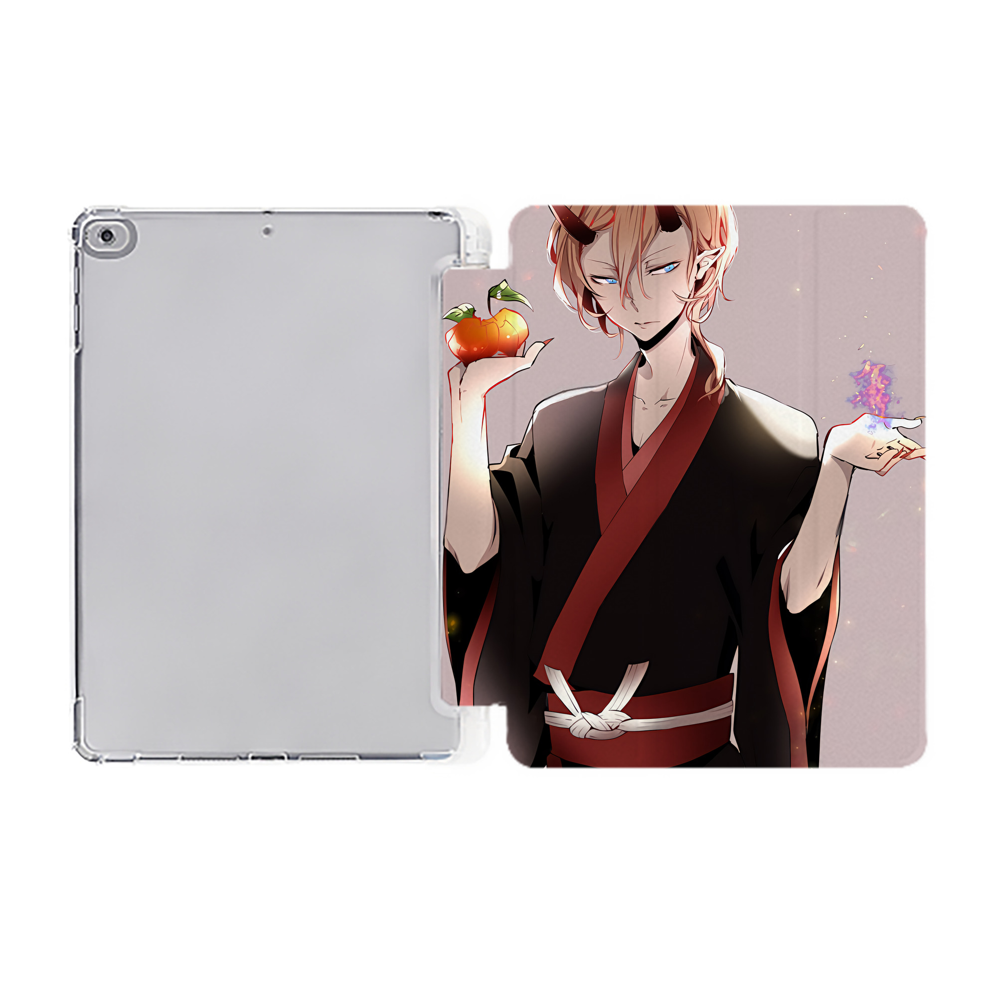 （画像用） 文豪ストレイドッグス Bungo Stray Dogs IPad ケース ペン収納付き 三つ折りスタンド PUレザー×シリコン 対応機種9.5/10.5/10.9インチ